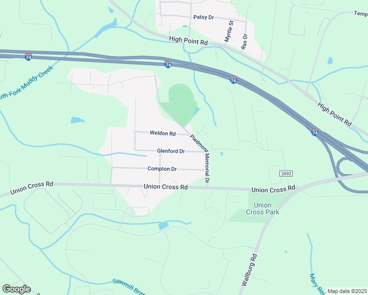 map of restaurants, bars, coffee shops, grocery stores, and more near 4321 Glenford Drive in Winston-Salem