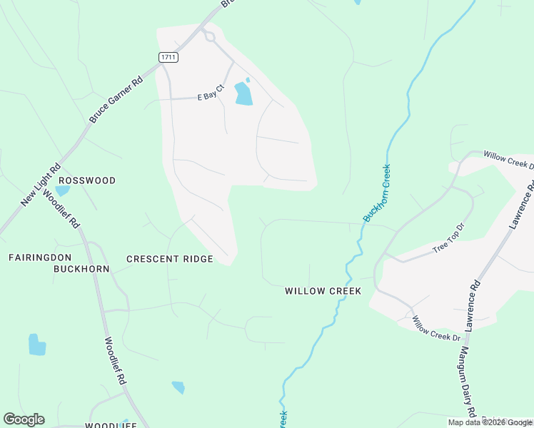 map of restaurants, bars, coffee shops, grocery stores, and more near 3161 Buckhorn Lane in Wake Forest
