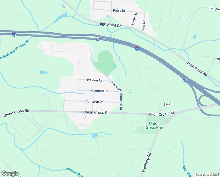 map of restaurants, bars, coffee shops, grocery stores, and more near 4321 Glenford Drive in Winston-Salem