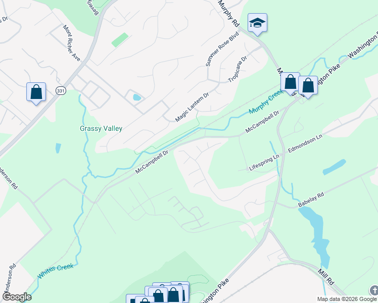 map of restaurants, bars, coffee shops, grocery stores, and more near 4635 Aylesbury Drive in Knoxville