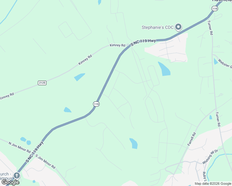 map of restaurants, bars, coffee shops, grocery stores, and more near 2872 North Carolina 119 in Mebane