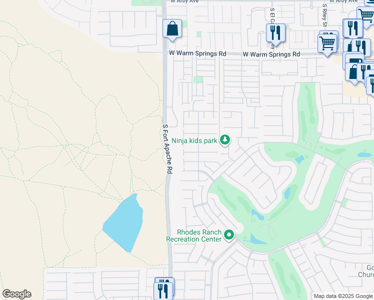 map of restaurants, bars, coffee shops, grocery stores, and more near 278 Duck Hollow Avenue in Las Vegas