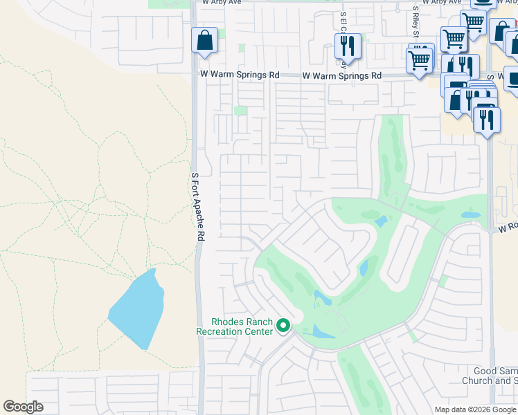 map of restaurants, bars, coffee shops, grocery stores, and more near 180 Duck Hollow Avenue in Las Vegas
