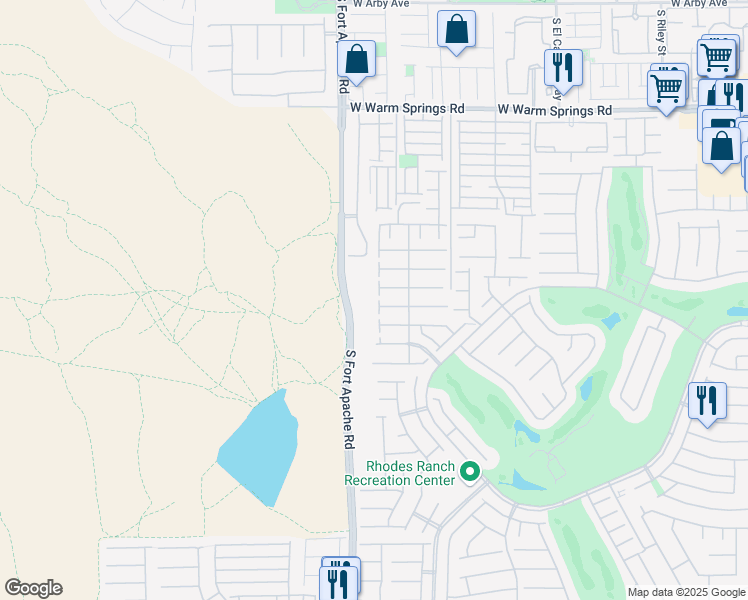 map of restaurants, bars, coffee shops, grocery stores, and more near 67 Dogwood Hills Street in Las Vegas