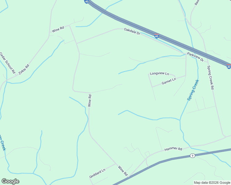 map of restaurants, bars, coffee shops, grocery stores, and more near 1740 Niles Road in Dandridge