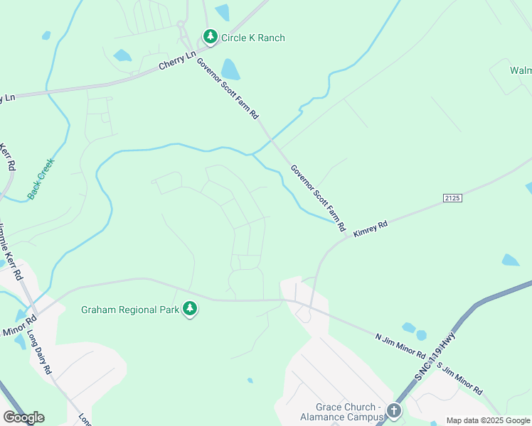 map of restaurants, bars, coffee shops, grocery stores, and more near 1895 Frost Drive in Haw River