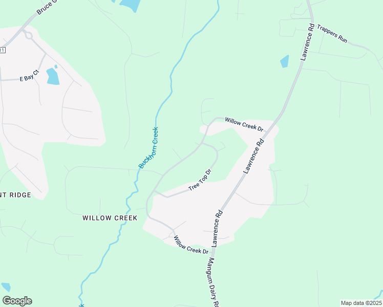 map of restaurants, bars, coffee shops, grocery stores, and more near Willow Creek Drive in Wake Forest