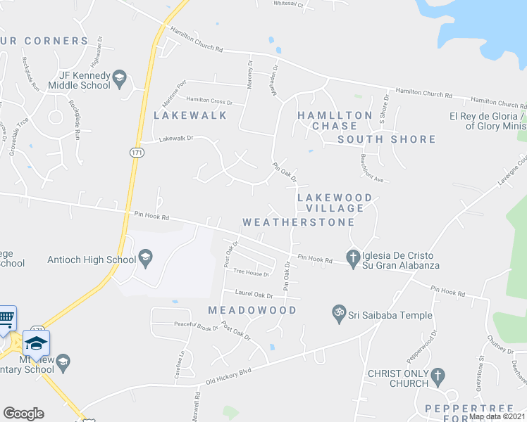 map of restaurants, bars, coffee shops, grocery stores, and more near 3204 Cloudfalls Trc in Nashville