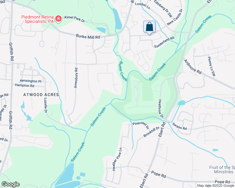 map of restaurants, bars, coffee shops, grocery stores, and more near 2699 Nantucket Drive in Winston-Salem