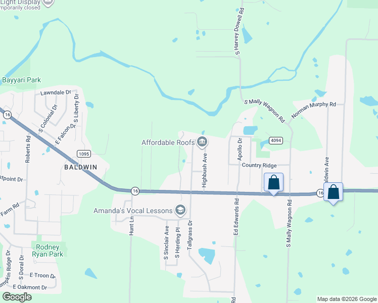 map of restaurants, bars, coffee shops, grocery stores, and more near 1203 Blue Willow Avenue in Fayetteville