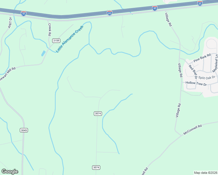 map of restaurants, bars, coffee shops, grocery stores, and more near 1808 Andrew Farms Road in Whitsett