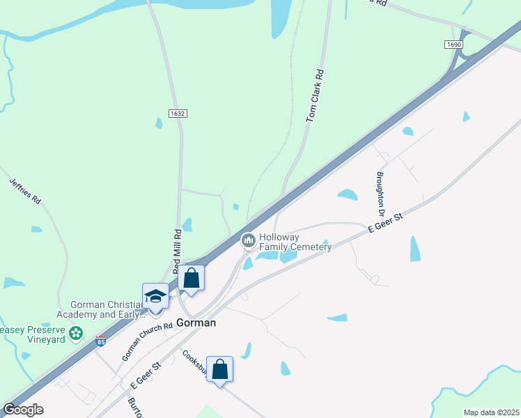 map of restaurants, bars, coffee shops, grocery stores, and more near 2901 Tom Clark Road in Durham