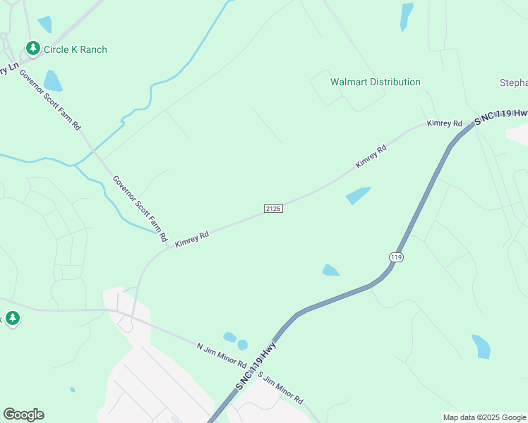map of restaurants, bars, coffee shops, grocery stores, and more near 2180 Kimrey Road in Mebane