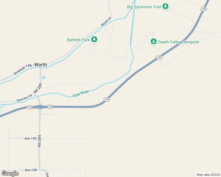 map of restaurants, bars, coffee shops, grocery stores, and more near 29022 Highway 190 in Porterville