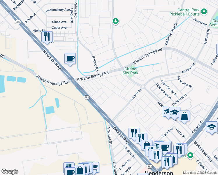 map of restaurants, bars, coffee shops, grocery stores, and more near 324 Taylor Street in Henderson