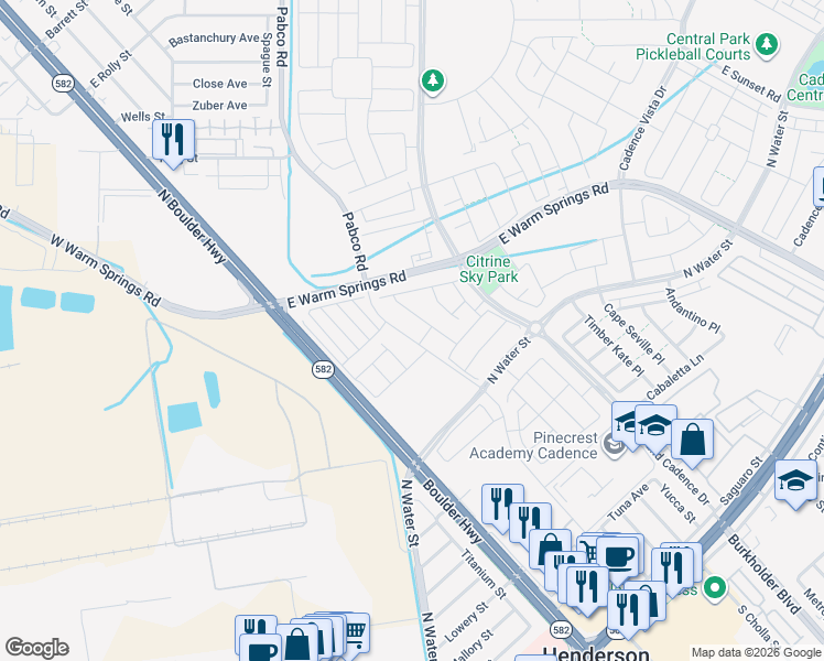 map of restaurants, bars, coffee shops, grocery stores, and more near 322 Taylor Street in Henderson