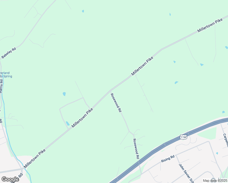 map of restaurants, bars, coffee shops, grocery stores, and more near 2526 Rosewood Road in Knoxville