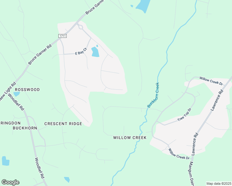 map of restaurants, bars, coffee shops, grocery stores, and more near 3007 Krogen Court in Creedmoor
