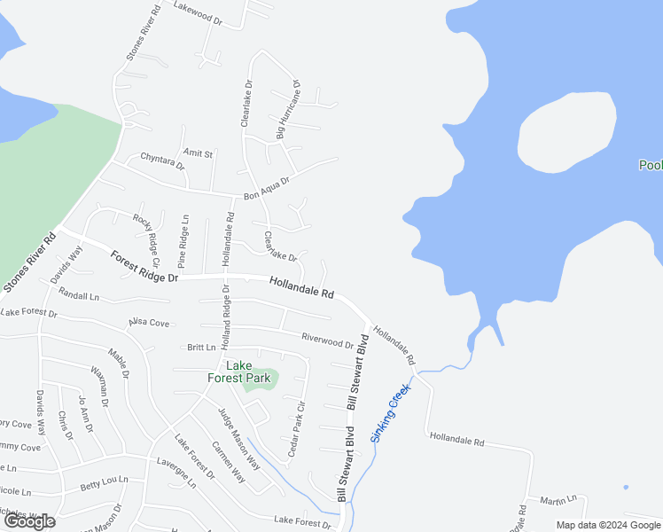 map of restaurants, bars, coffee shops, grocery stores, and more near 608 Angel Way Court in La Vergne