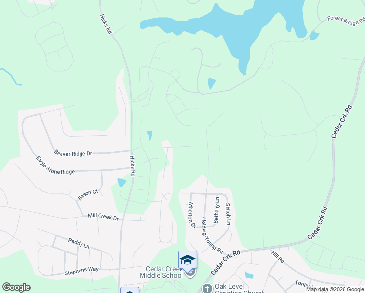 map of restaurants, bars, coffee shops, grocery stores, and more near 108 Jenny's Way in Youngsville