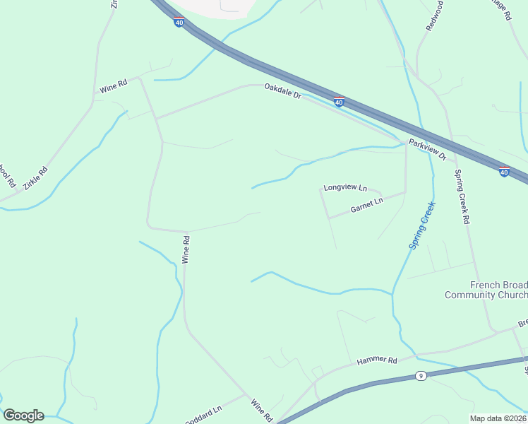 map of restaurants, bars, coffee shops, grocery stores, and more near 1740 Niles Road in Dandridge