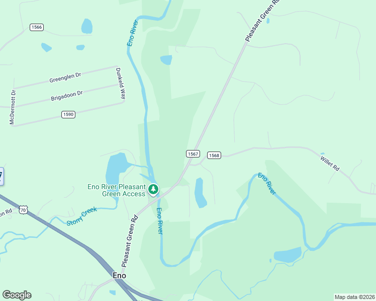 map of restaurants, bars, coffee shops, grocery stores, and more near 4601 Willet Road in Durham