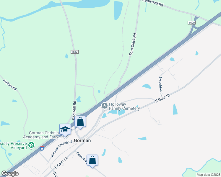 map of restaurants, bars, coffee shops, grocery stores, and more near 2901 Tom Clark Road in Durham