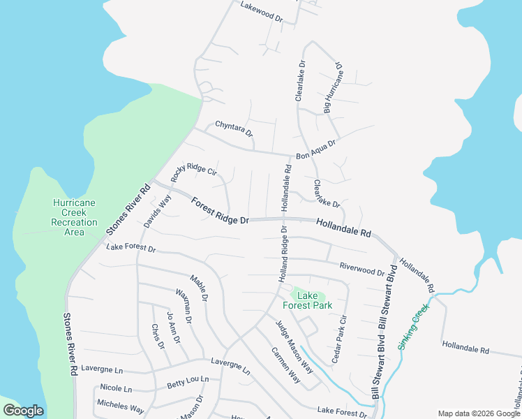 map of restaurants, bars, coffee shops, grocery stores, and more near 200 Blue Lake Lane in La Vergne