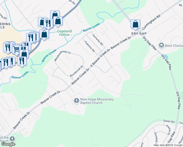 map of restaurants, bars, coffee shops, grocery stores, and more near 717 Iva Lane in Knoxville