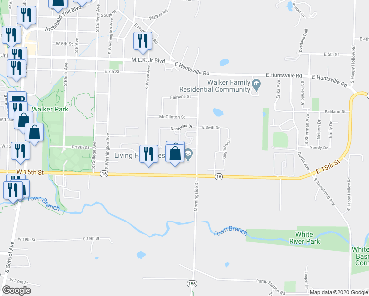 map of restaurants, bars, coffee shops, grocery stores, and more near 626 Chesapeake Way in Fayetteville