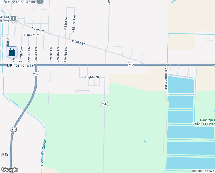 map of restaurants, bars, coffee shops, grocery stores, and more near 315 South 22nd Avenue in Paragould