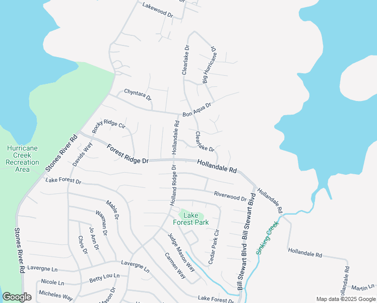 map of restaurants, bars, coffee shops, grocery stores, and more near 622 Hollandale Road in La Vergne