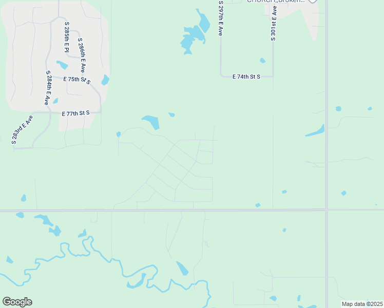 map of restaurants, bars, coffee shops, grocery stores, and more near 1417 East 81st Street South in Broken Arrow