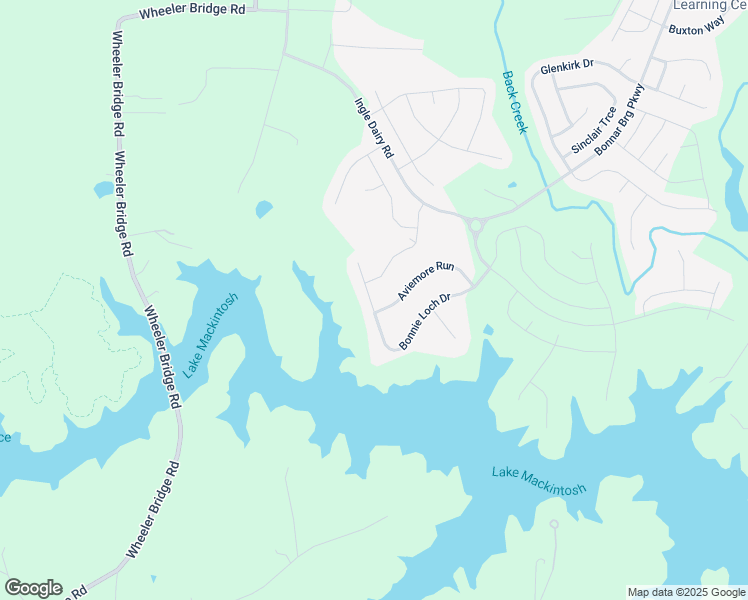 map of restaurants, bars, coffee shops, grocery stores, and more near Bonnie Loch Drive in Burlington
