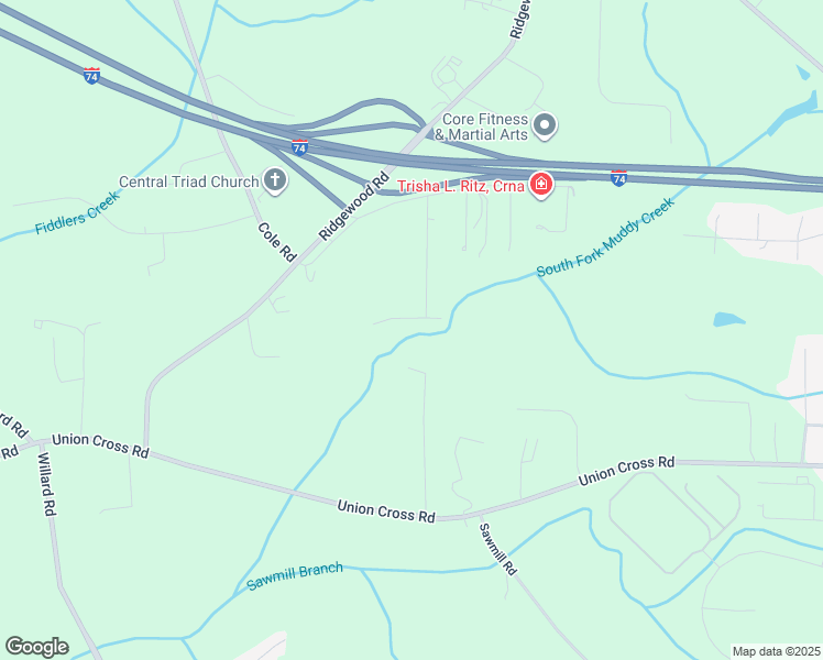 map of restaurants, bars, coffee shops, grocery stores, and more near 3488 Borum Drive in Winston-Salem