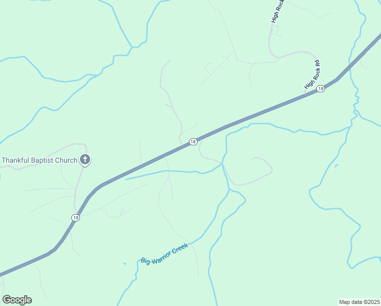 map of restaurants, bars, coffee shops, grocery stores, and more near North Carolina 18 in Boomer