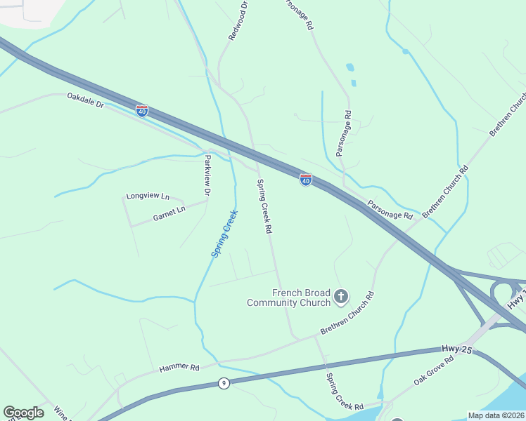 map of restaurants, bars, coffee shops, grocery stores, and more near 1208 Spring Creek Rd in Dandridge