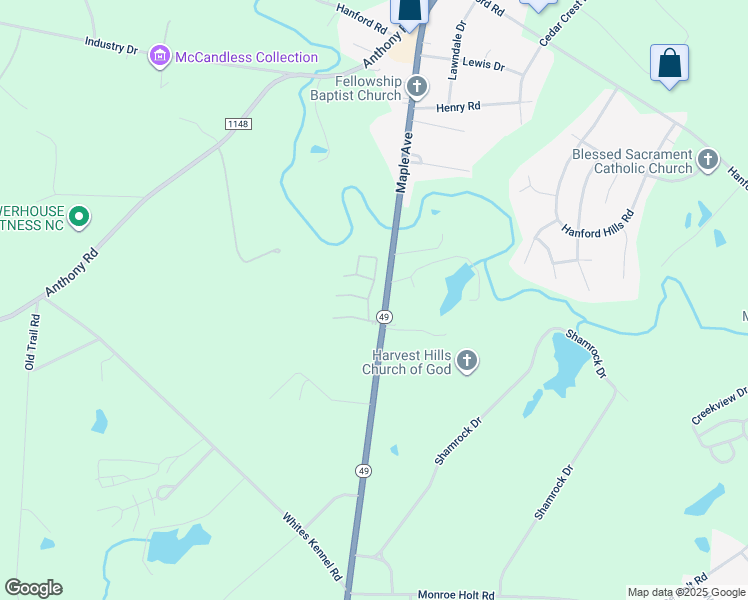 map of restaurants, bars, coffee shops, grocery stores, and more near B Street in Burlington