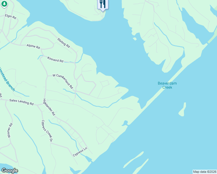 map of restaurants, bars, coffee shops, grocery stores, and more near 39 G and S Rock Ranch Road in Camden