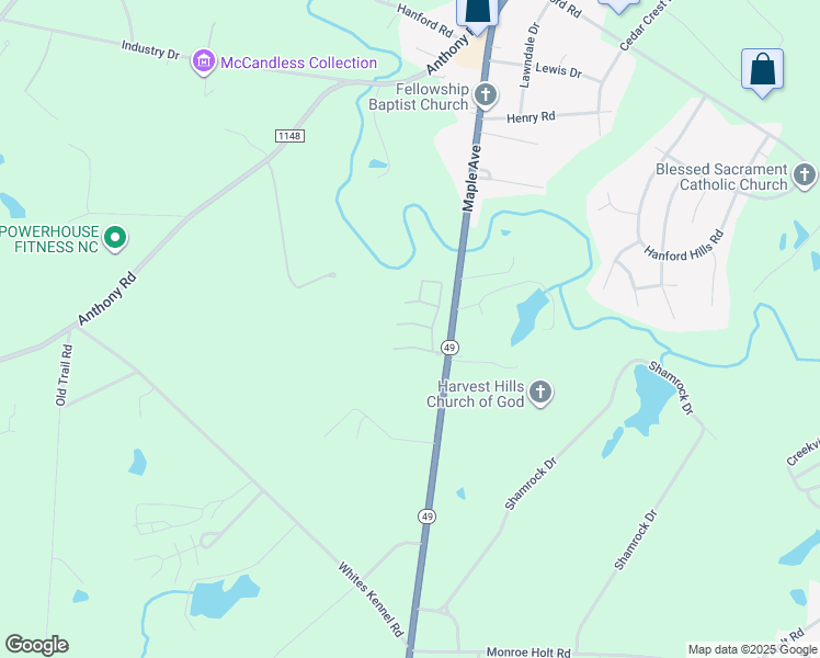 map of restaurants, bars, coffee shops, grocery stores, and more near 3029 Maple Avenue in Burlington