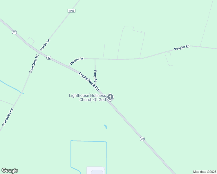 map of restaurants, bars, coffee shops, grocery stores, and more near 121 Perry Road in Edenton