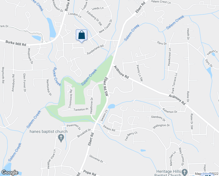 map of restaurants, bars, coffee shops, grocery stores, and more near 713 Ivy Glen Drive in Winston-Salem