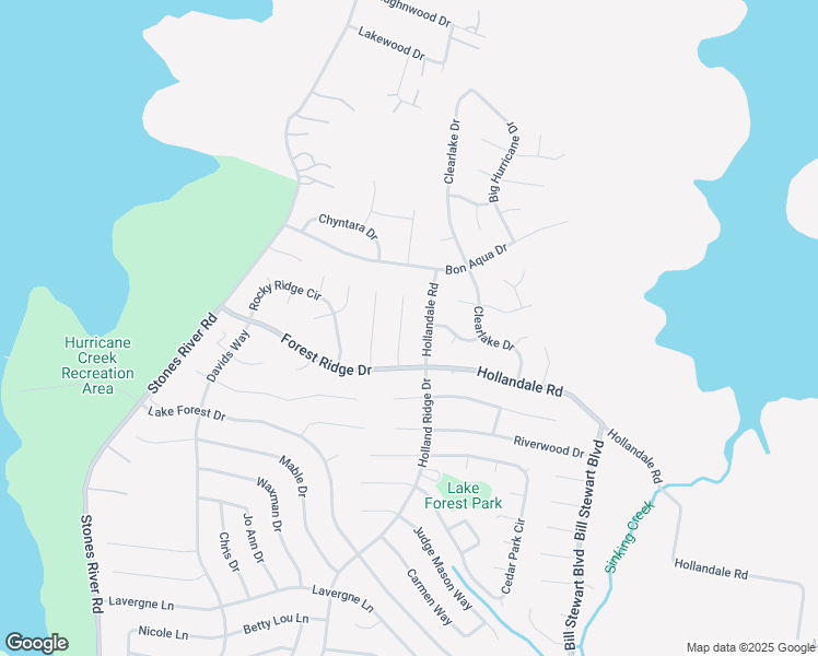 map of restaurants, bars, coffee shops, grocery stores, and more near 210 Blue Lake Lane in La Vergne