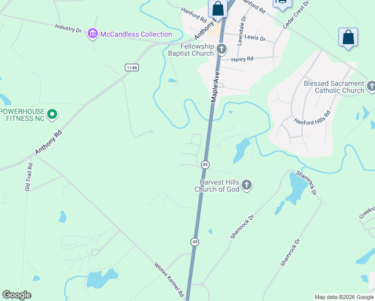 map of restaurants, bars, coffee shops, grocery stores, and more near 3027 Maple Avenue in Burlington