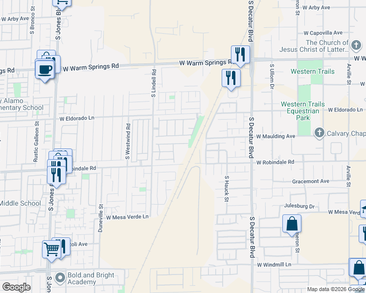 map of restaurants, bars, coffee shops, grocery stores, and more near 5309 Floating Flower Avenue in Las Vegas
