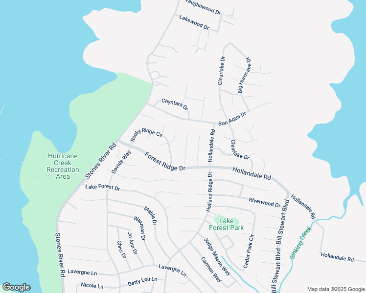 map of restaurants, bars, coffee shops, grocery stores, and more near 313 Pine Ridge Lane in La Vergne