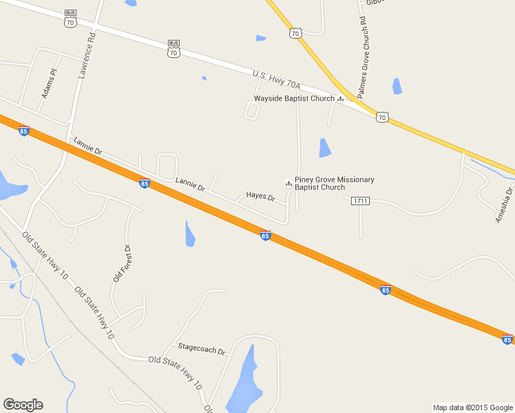 map of restaurants, bars, coffee shops, grocery stores, and more near 2716 Lannie Drive in Hillsborough