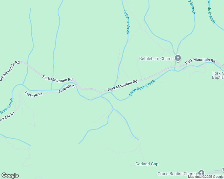 map of restaurants, bars, coffee shops, grocery stores, and more near 2522 Fork Mountain Road in Bakersville