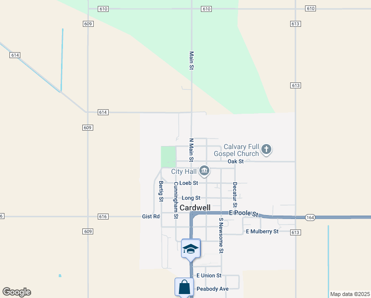 map of restaurants, bars, coffee shops, grocery stores, and more near 108 Hicks Street in Cardwell
