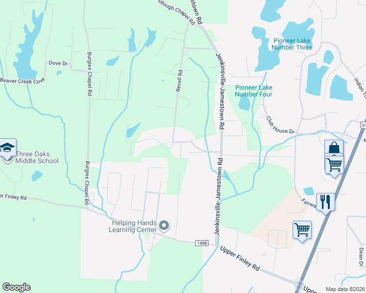 map of restaurants, bars, coffee shops, grocery stores, and more near 211 Simpson Hill Road in Dyersburg